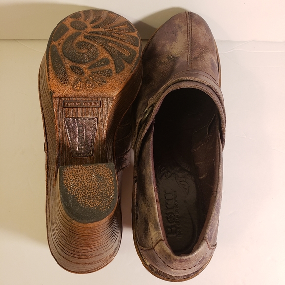 Born Womens Haddon Metallica Gray Mules 8M - Picture 11 of 15